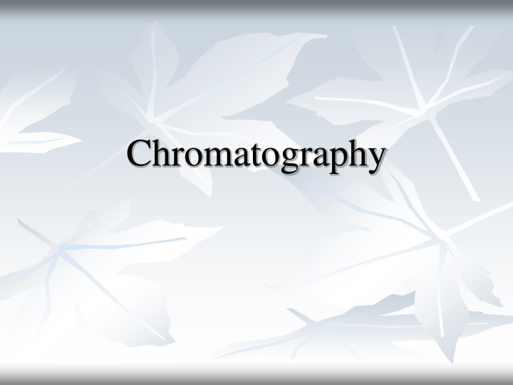 chromatography n.w