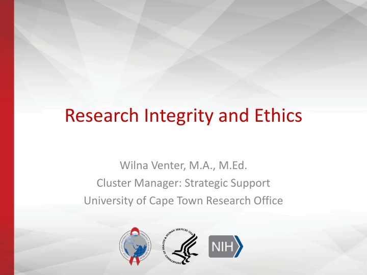 research integrity and ethics n.w