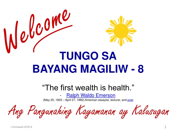 tungo sa bayang magiliw 8 n.w