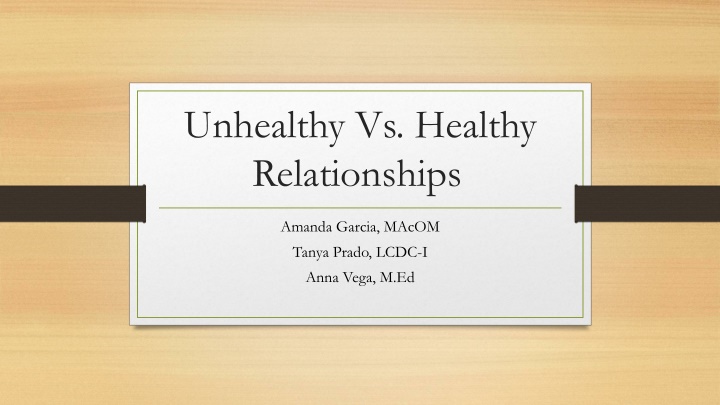unhealthy vs healthy relationships n.w
