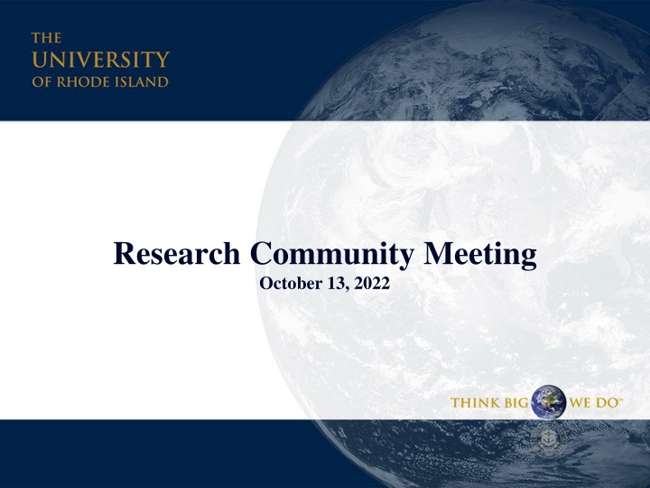 research community meeting october 13 2022 n.w