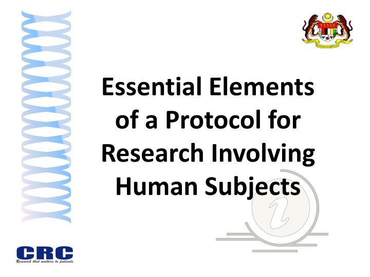 essential elements of a protocol for research n.w