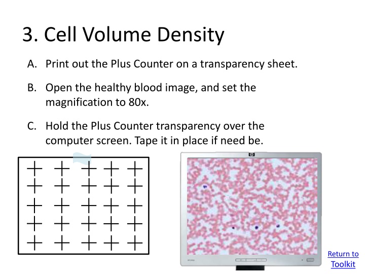 Cell Volume Density Analysis Procedure