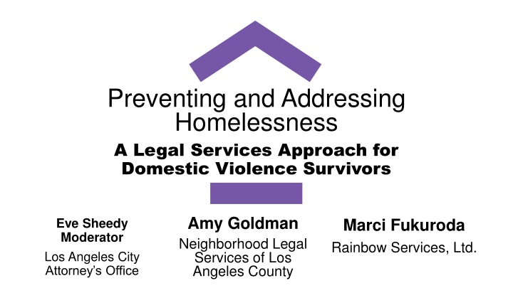 preventing and addressing homelessness a legal n.w
