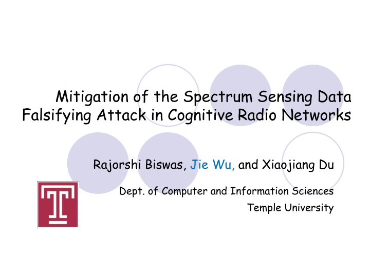 mitigation of the spectrum sensing data n.w