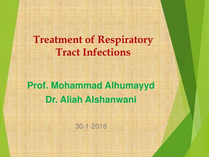 treatment of respiratory tract infections n.w