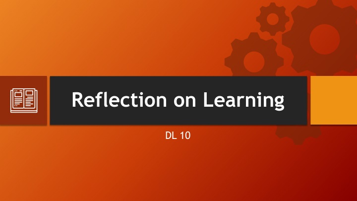 reflection on learning n.w