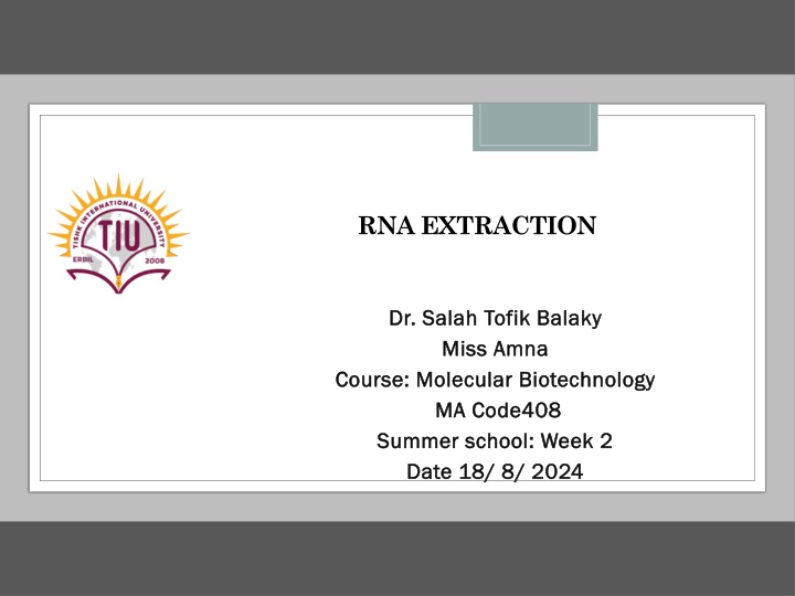 rna extraction n.w