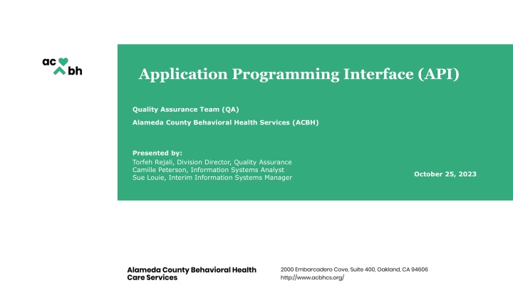 application programming interface api n.w