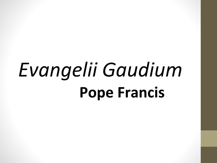 evangelii gaudium pope francis n.w