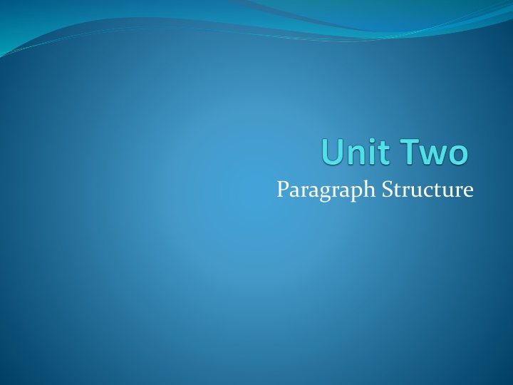 paragraph structure n.w