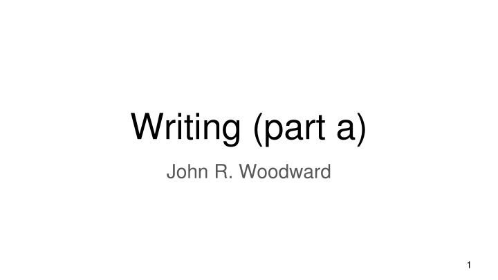 writing part a n.w