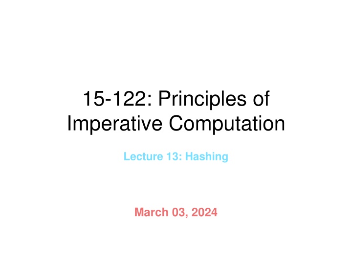 15 122 principles of imperative computation n.w