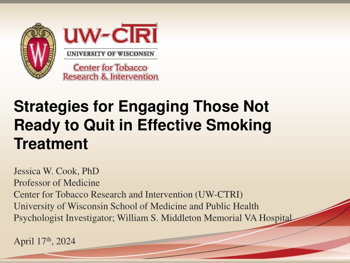 strategies for engaging those not ready to quit n.w
