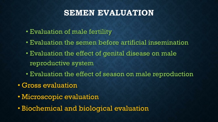 semen evaluation n.w