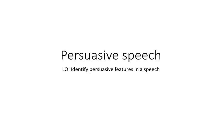 persuasive speech n.w