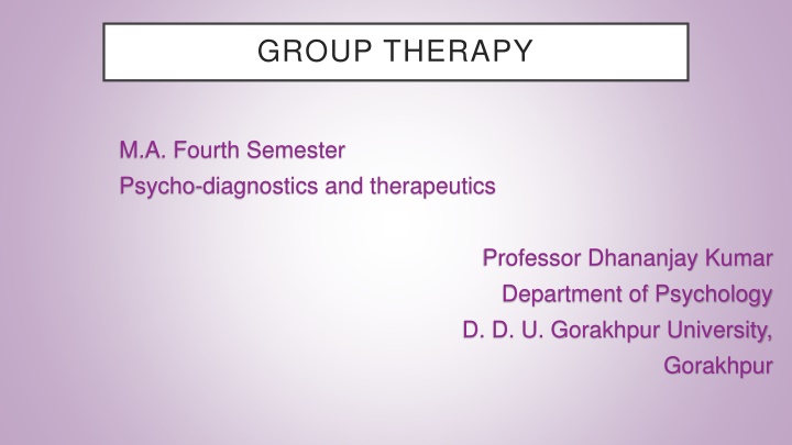group therapy n.w