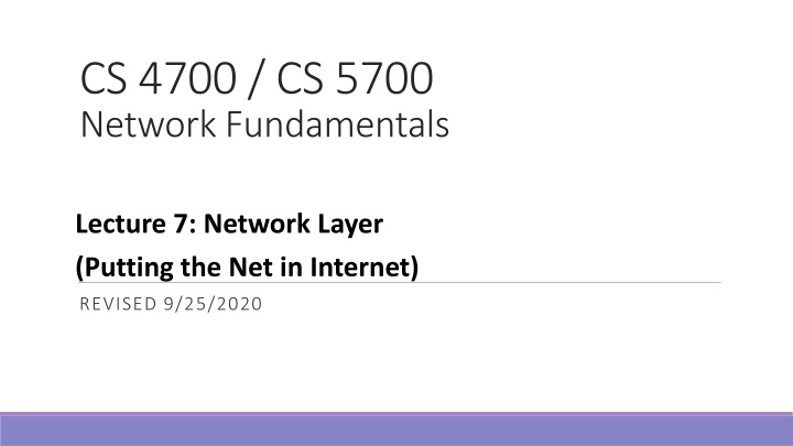cs 4700 cs 5700 network fundamentals n.w