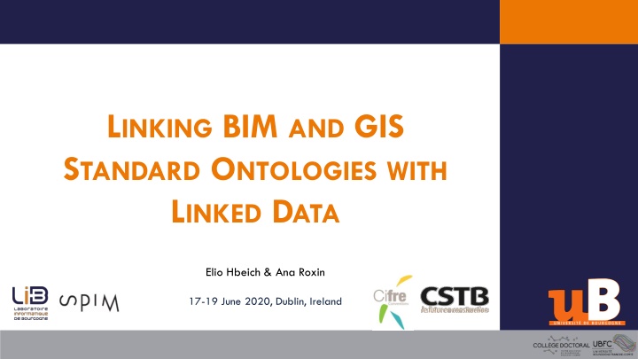 l inking bim and gis s tandard o ntologies with n.w
