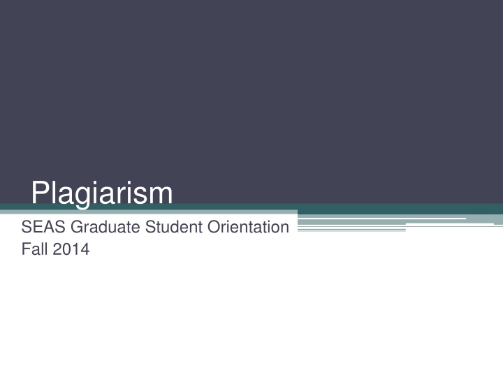 plagiarism seas graduate student orientation fall n.w