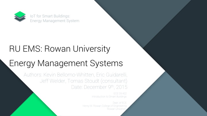 iot for smart buildings energy management system n.w