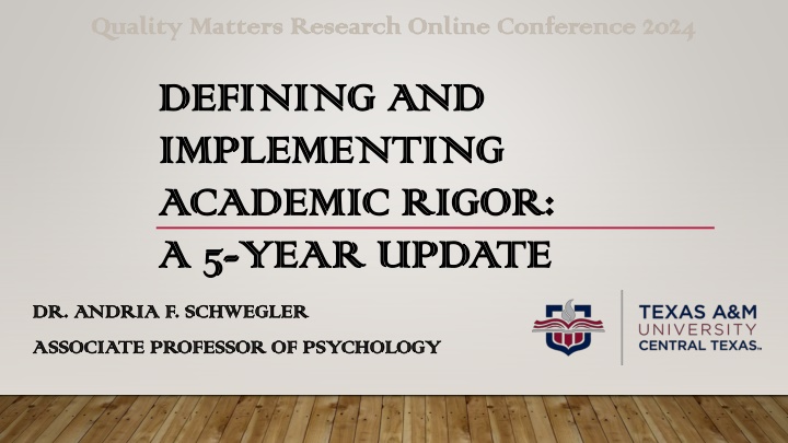 quality matters research online conference 2024 n.w