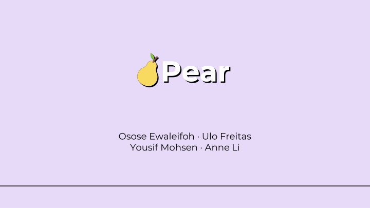 pear pear n.w