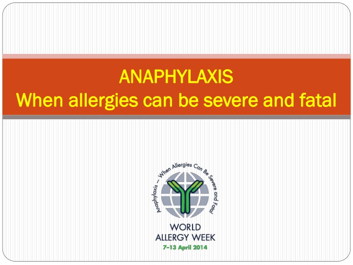 anaphylaxis anaphylaxis n.w