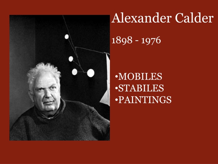 alexander calder n.w