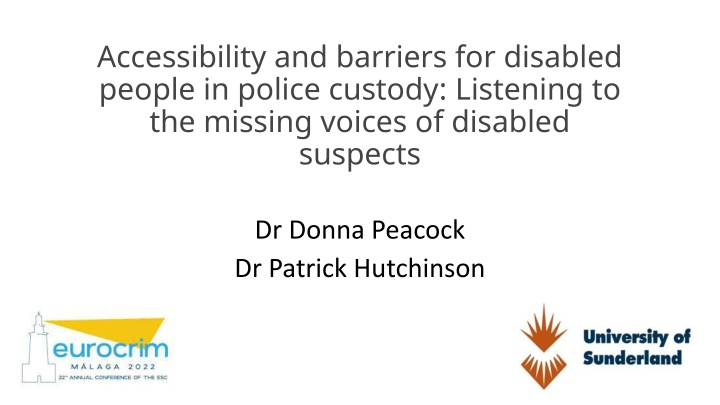 accessibility and barriers for disabled people n.w