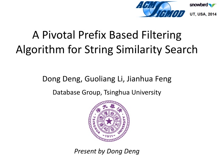 a pivotal prefix based filtering algorithm n.w