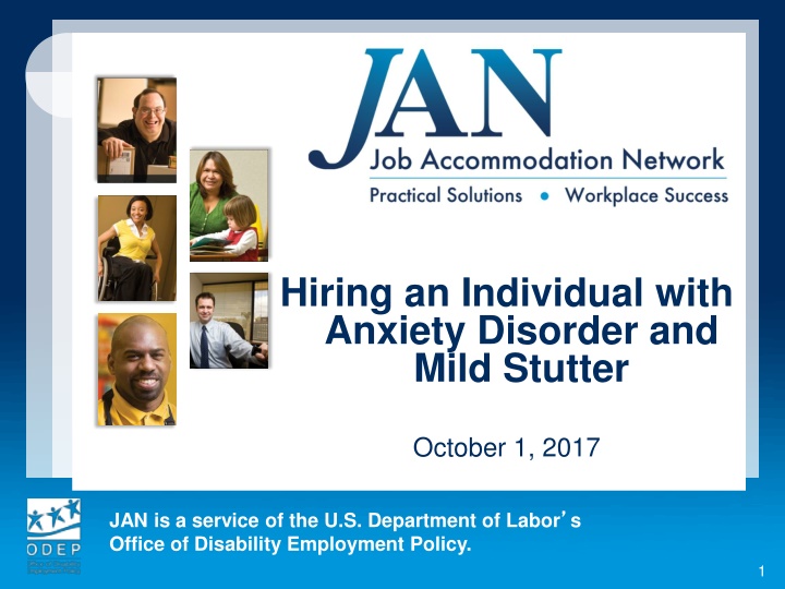 hiring an individual with anxiety disorder n.w
