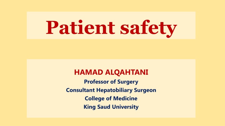 patient safety n.w