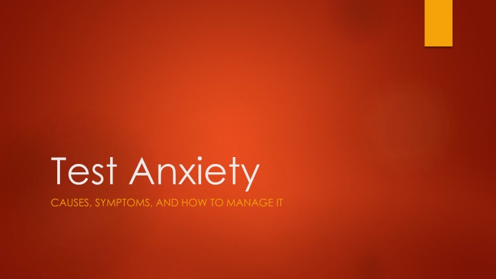 test anxiety causes symptoms and how to manage it n.w