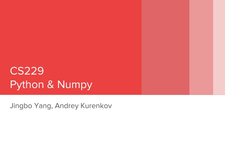 cs229 python numpy n.w