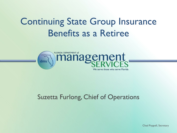 continuing state group insurance benefits n.w