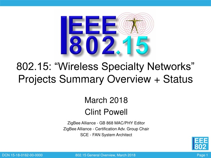 802 15 wireless specialty networks projects n.w