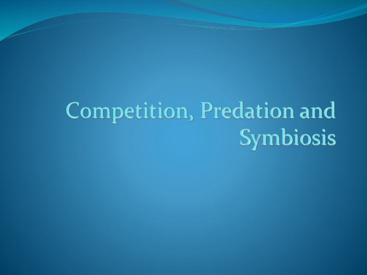 competition predation and n.w