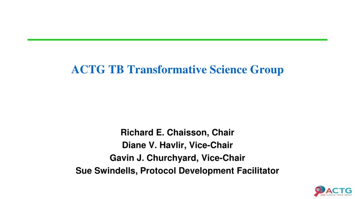 actg tb transformative science group n.w