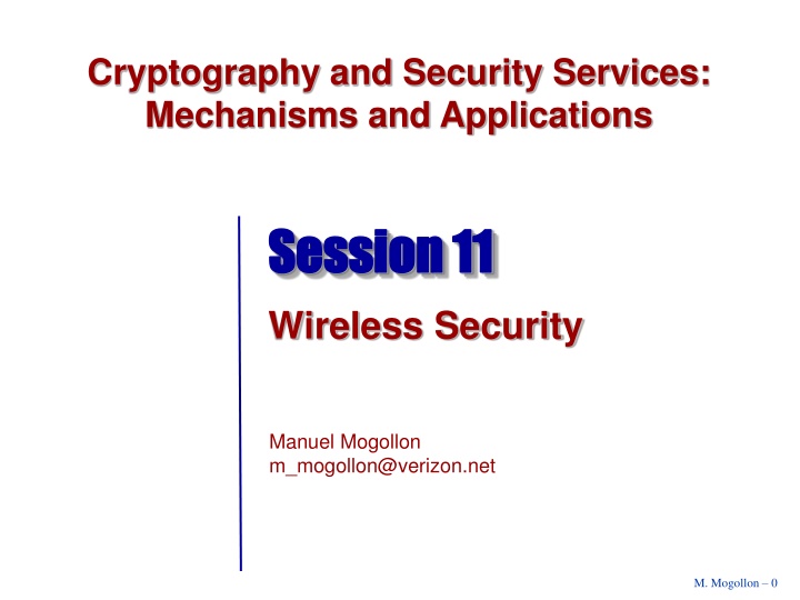 cryptography and security services mechanisms n.w