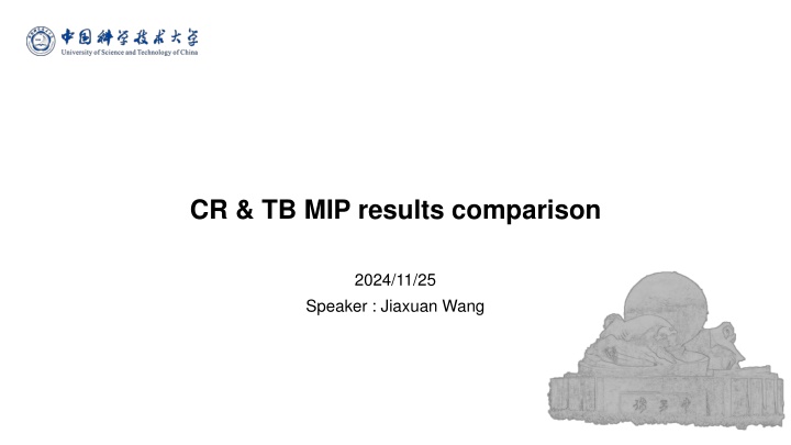 cr tb mip results comparison n.w