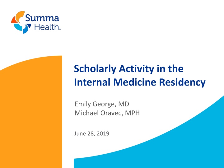 scholarly activity in the internal medicine n.w
