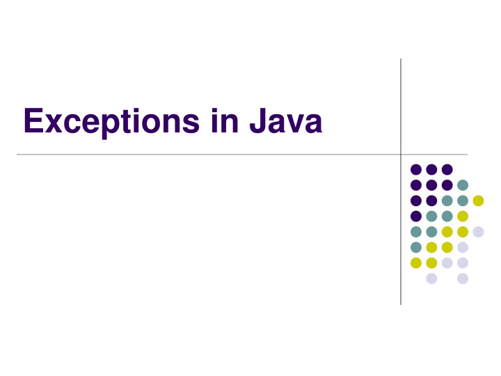 exceptions in java n.w