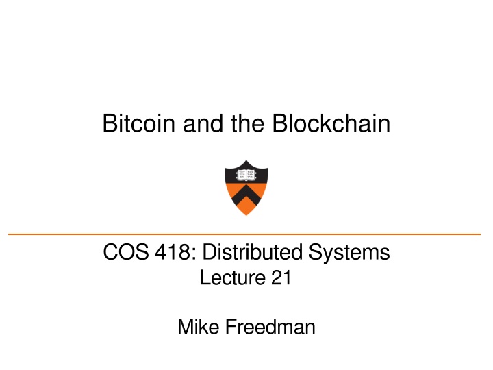 bitcoin and the blockchain n.w
