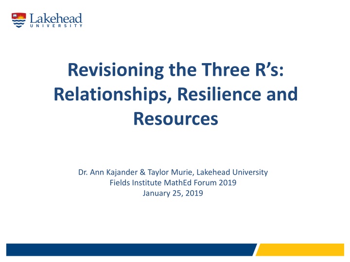 revisioning the three r s relationships n.w