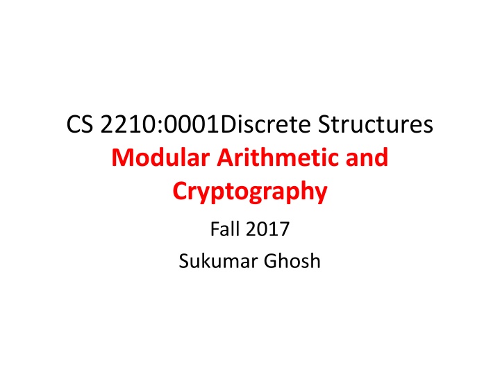 cs 2210 0001discrete structures modular n.w