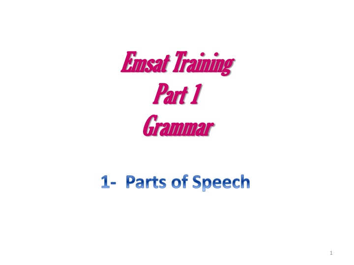 emsat emsat training training part 1 part n.w