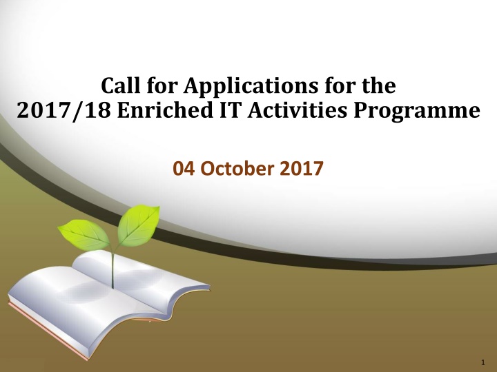 call for applications for the 2017 18 enriched n.w