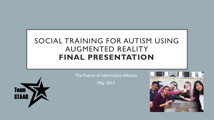 social training for autism using augmented n.w