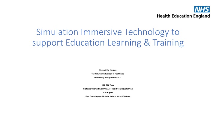 simulation immersive technology to support n.w